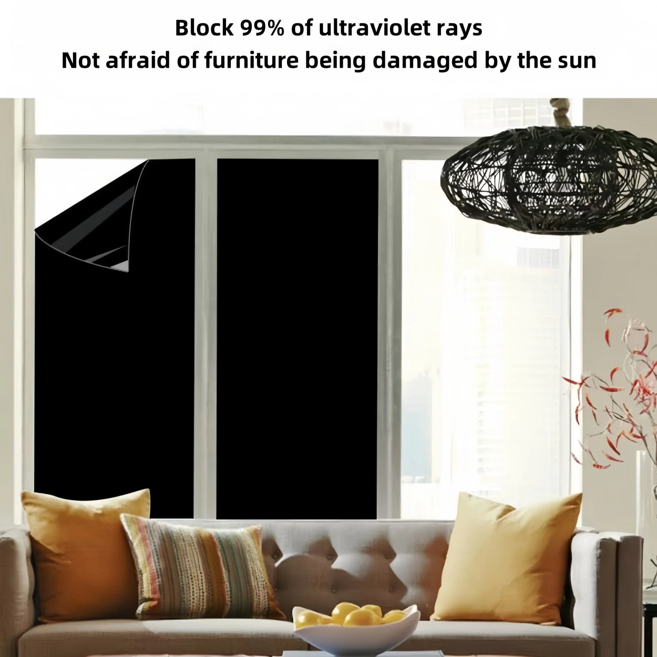 Frosted Window Privacy Film | Static Cling