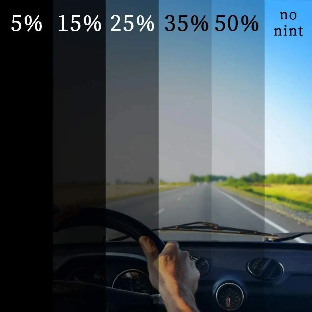 Windshield Sun Visor Tint Strip | VLT 1%-50% | UV Protection