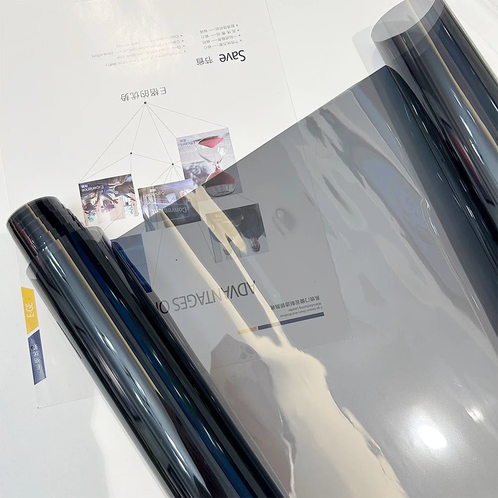 Black Car Window Tint Film Roll | VLT 1%-70% | Solar UV Block
