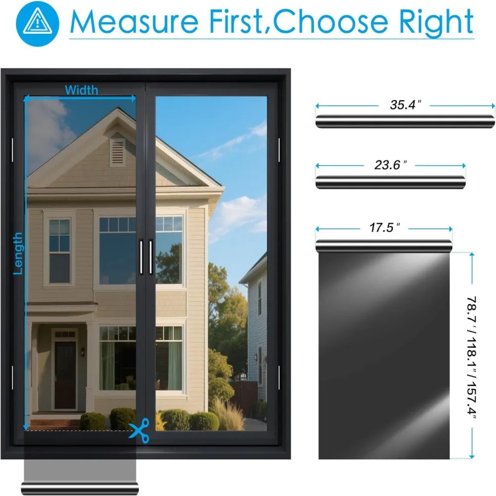 One-Way Mirror Window Film | Privacy UV Protection